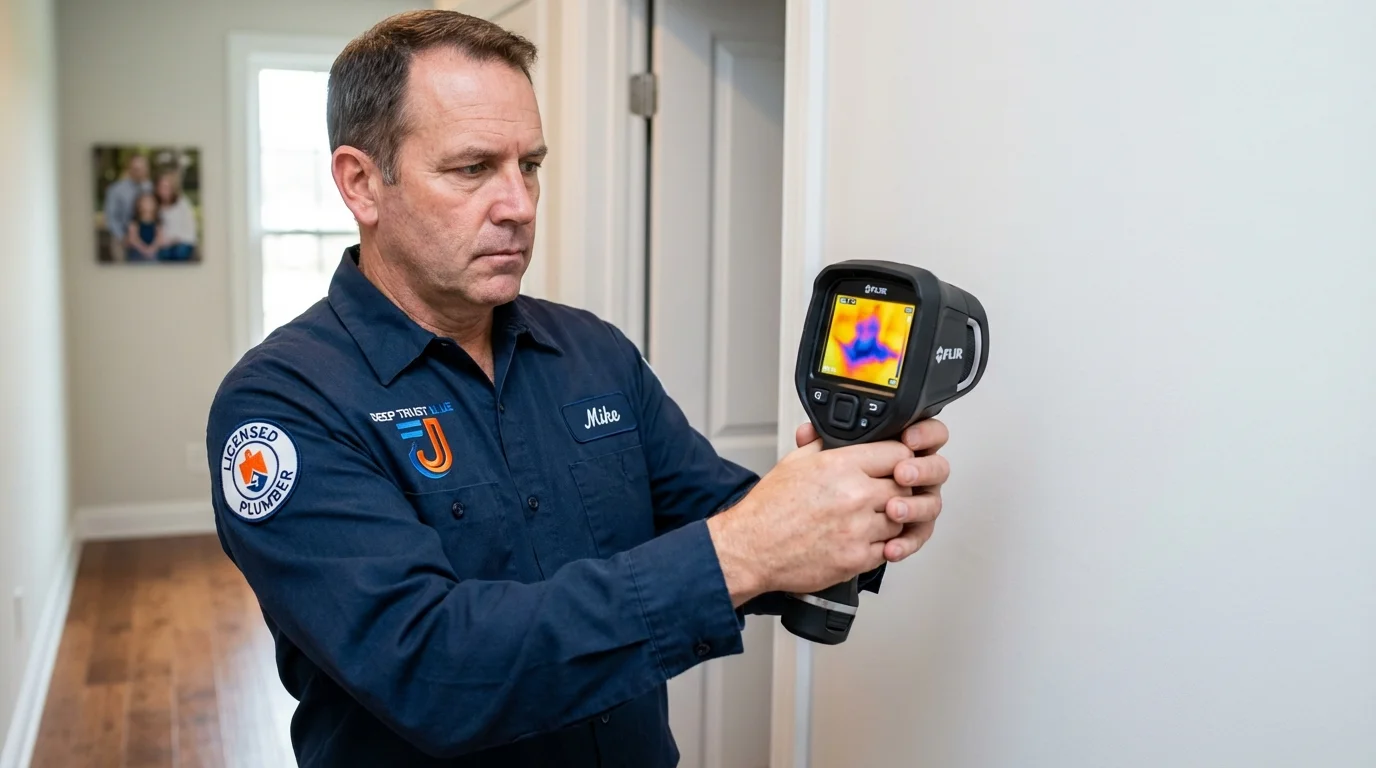 Thermal imaging leak detection by Johns Plumbing LLC in Hollandale